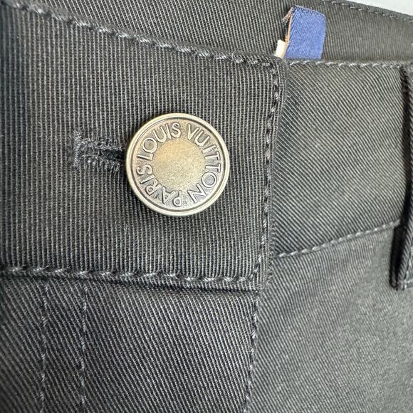 Louis Vuitton Uniform Black Stretch Pant Women's 32 - 2 Luxury Academia READ - Picture 3 of 10
